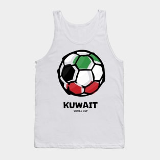 Kuwait Football Country Flag Tank Top